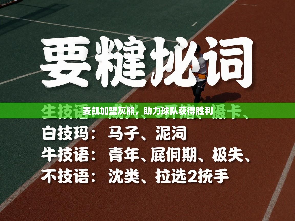 麦凯加盟灰熊,助力球队获得胜利 第1张